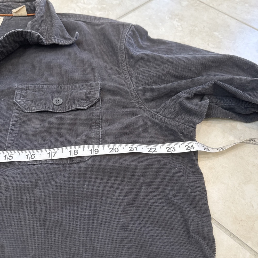 VTG Men's Red Head Corduroy WORKHORSE Button Up Shirt Gray Size XLT Outdoors *Se - Picture 7 of 9